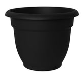Bloem Ariana 20-56908 Planter, 8-3/4 in W, Plastic, Black